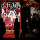 The presentation of the mural, Metelkova mesto