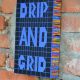 Drip and Grid (iz serije Stick to Grid), akril na platnu/acrylic on canvas, 52,5 cm x 75 cm, 2021