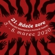 Grafična podoba 21. Mednarodnega feminističnega in kvirovskega festivala Rdeče zore. Oblikovanje: Nurlama Vidrih